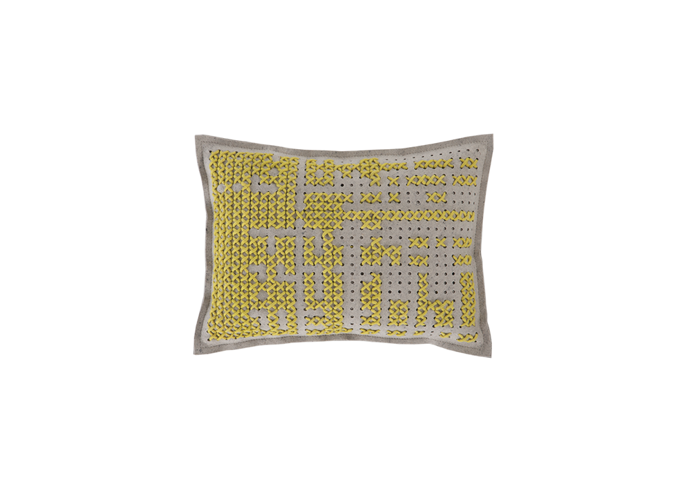 100082 Подушка Abstract желтая 57x43 см GAN Canevas - Вид №1