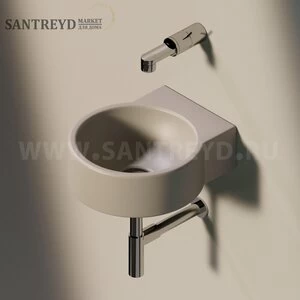 50591019 Подвесная раковина настенная круглая Ceramica Flaminia Twin серая