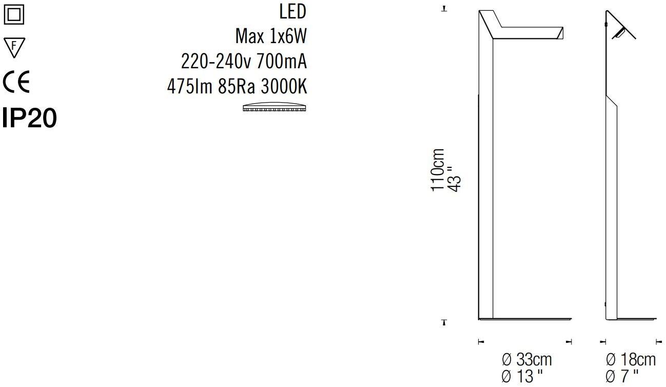 fambuena Светодиодный торшер Plié 9109 Plie - Вид №4