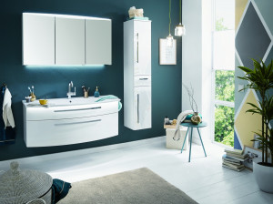 Speed1200(722/161) Комплект мебели Puris Speed, 1200 мм, цвет белый высокоглянцевый