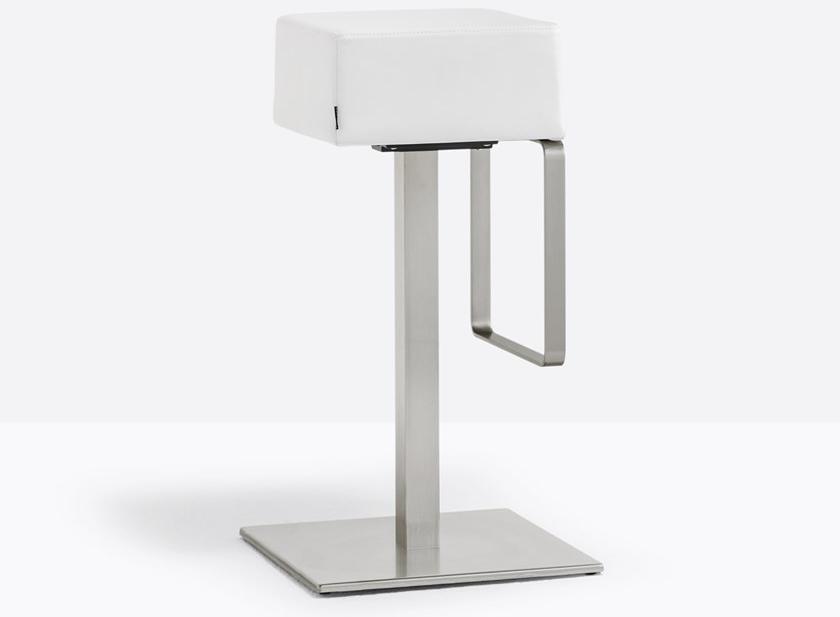 Pedrali Высокий кожаный табурет с подставкой для ног sun-id-1368780 - Вид №1