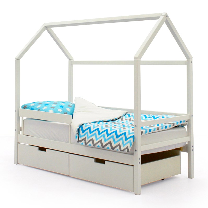 Кровать-домик детская белая Svogen БЕЛЬМАРКО  00-3833069 Белый Santreyd  - Вид №2