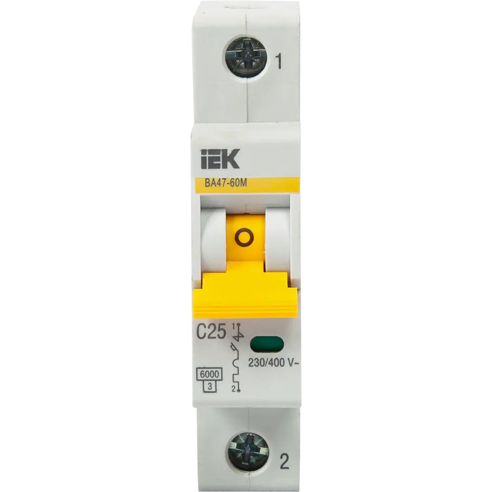 Автоматический выключатель IEK ВА47-60M 1P C25 А 6 кА 89162767 STLM-2195518  - Вид №3