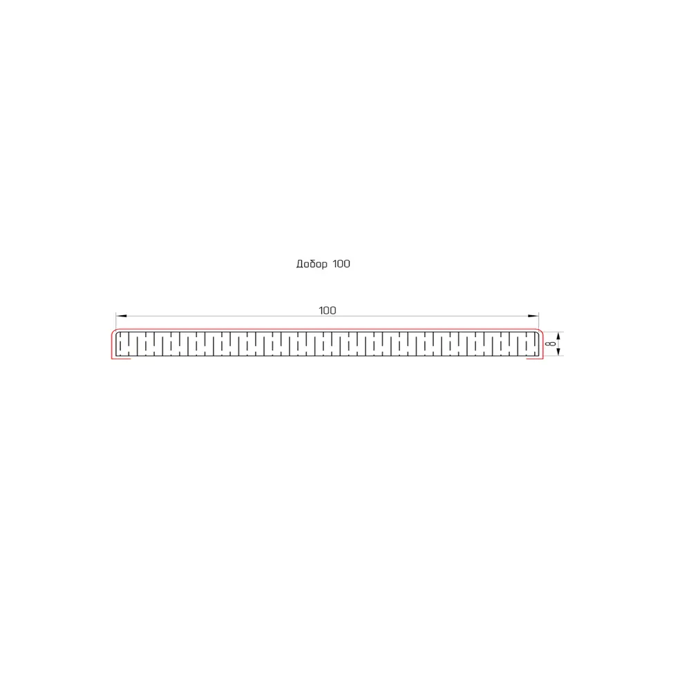Santreyd Доборная планка для дверной коробки Виктория серый бетон 88477341 STLM-1372274 - Вид №2