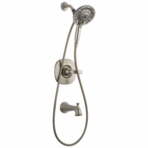144710-SS-I20 Ванна и душ Monitor® серии 14 с In2ition® Delta Faucet Nura Нержавеющая сталь