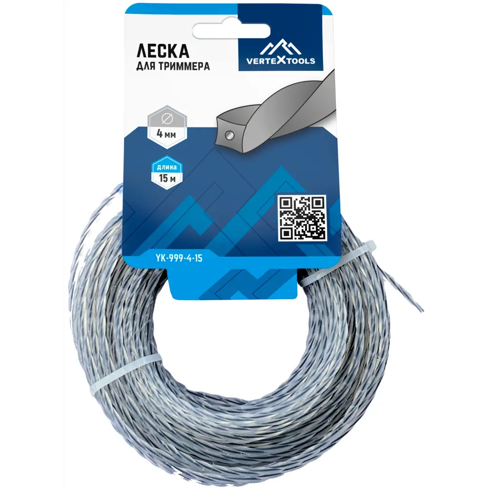 Леска для триммера VERTEXTOOLS квадратная 4 мм, 15 м 89396468 STLM-1564488 - Вид №2