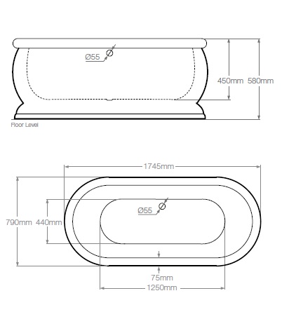 BVEFSW00 Ванна Heritage Victoria Santreyd - Вид №2