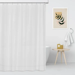 Занавесь для душа Vidage Porto - белая водонепроницаемая штора 180х180 см 89400666