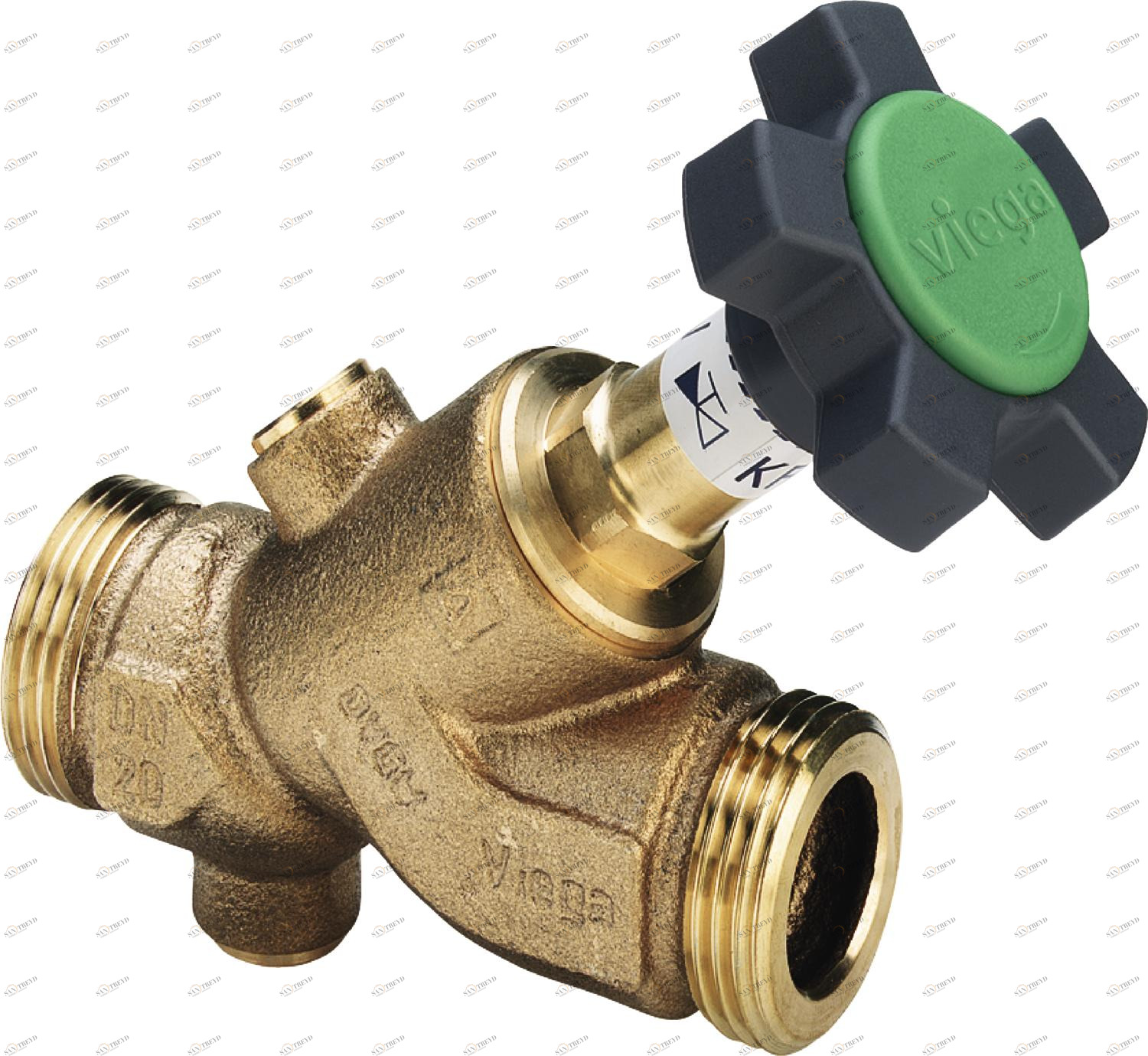 457 266 *) Модель 2238.1 Трубопроводные системы  Easytop системные вентили  Бронзовые запорные вентили Santreyd 