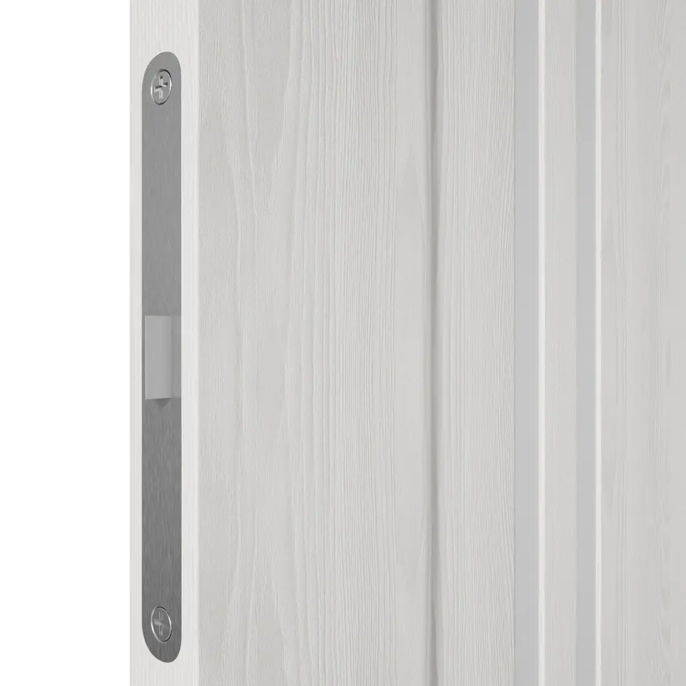 Дверь межкомнатная Дельта вертикальная остеклённая ПВХ ламинация цвет белёный дуб 80x200 см (с замком и петлями) 82379673 STLM-2129825 Santreyd  - Вид №4