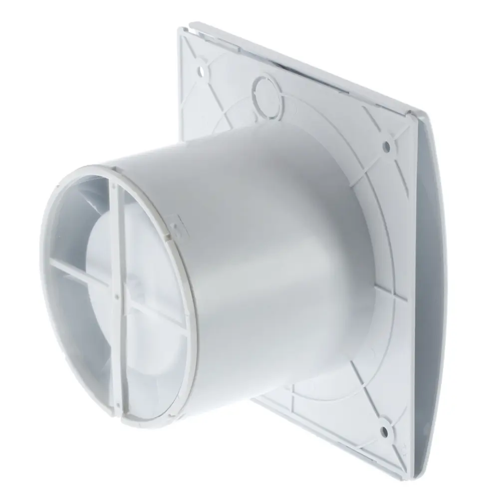Вентилятор осевой вытяжной Equation D100 мм 29 дБ 98 м³/ч обратный клапан таймер цвет белый STLM-2128210 - Вид №1