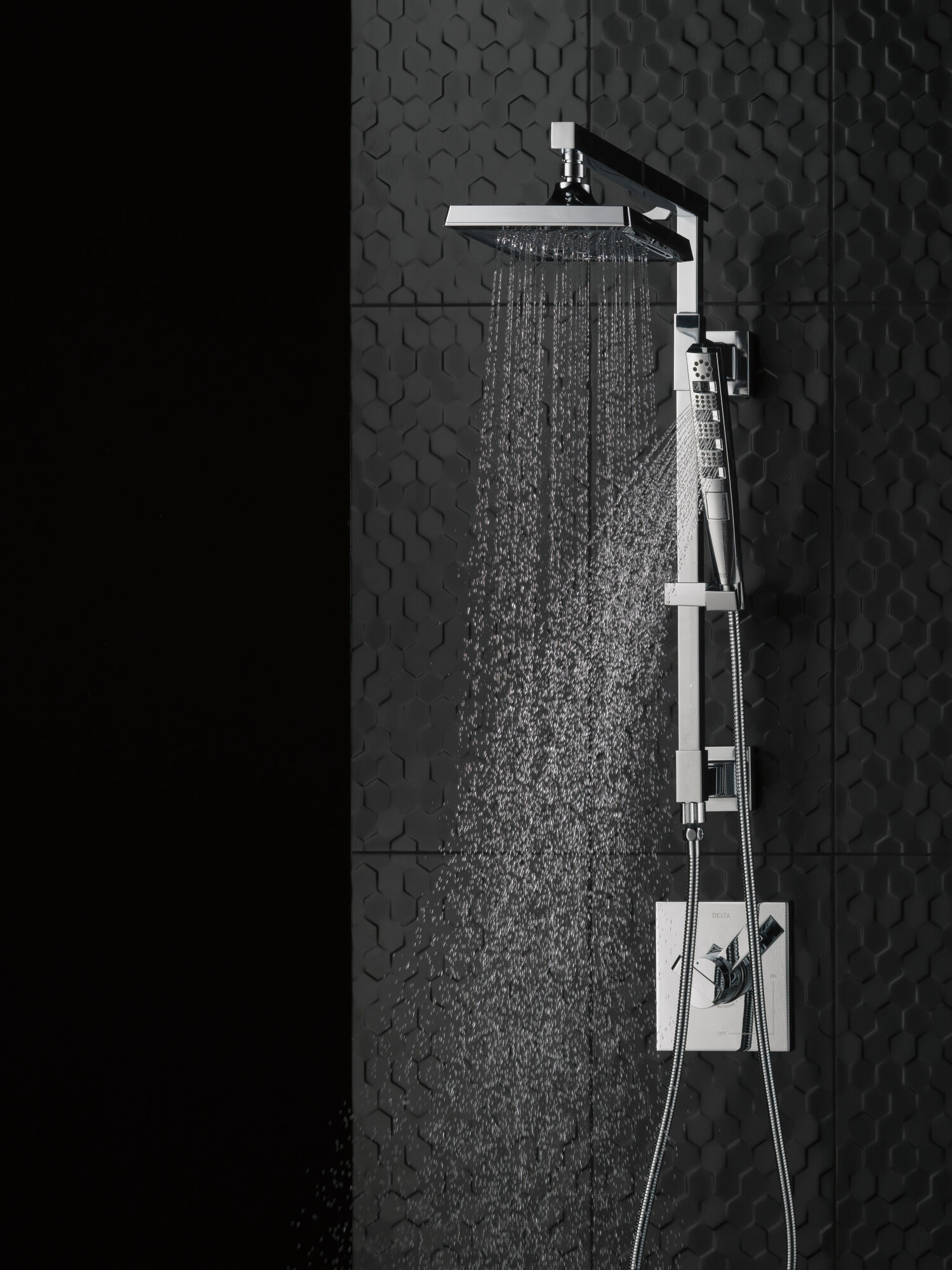 59140-SS-PK H2Okinetic® Ручной душ с 4 режимами Delta Faucet Universal Showering Нержавеющая сталь  - Вид №4