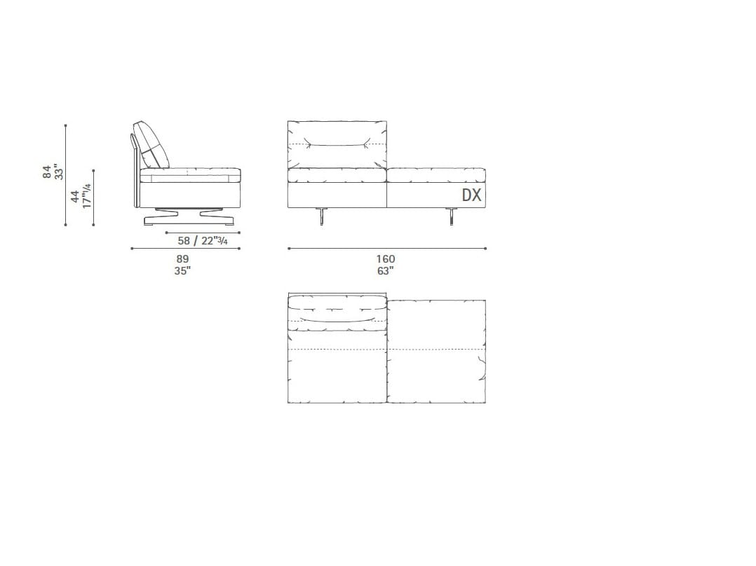 Диван с журнальной стойкой Poltrona Frau коллекция-диваны и кресла ARCH-00101037 - Вид №54