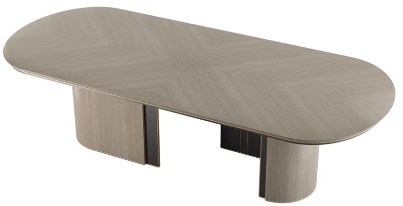 FRATO Овальный обеденный стол из дерева  Ffu130017aaa  - Вид №1