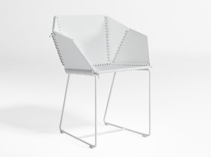 Полиэстер сани сад стул с подлокотниками