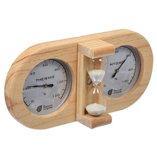 Термометр с гигрометром  "Банная станция с часами" Santreyd 4251 - Вид №1