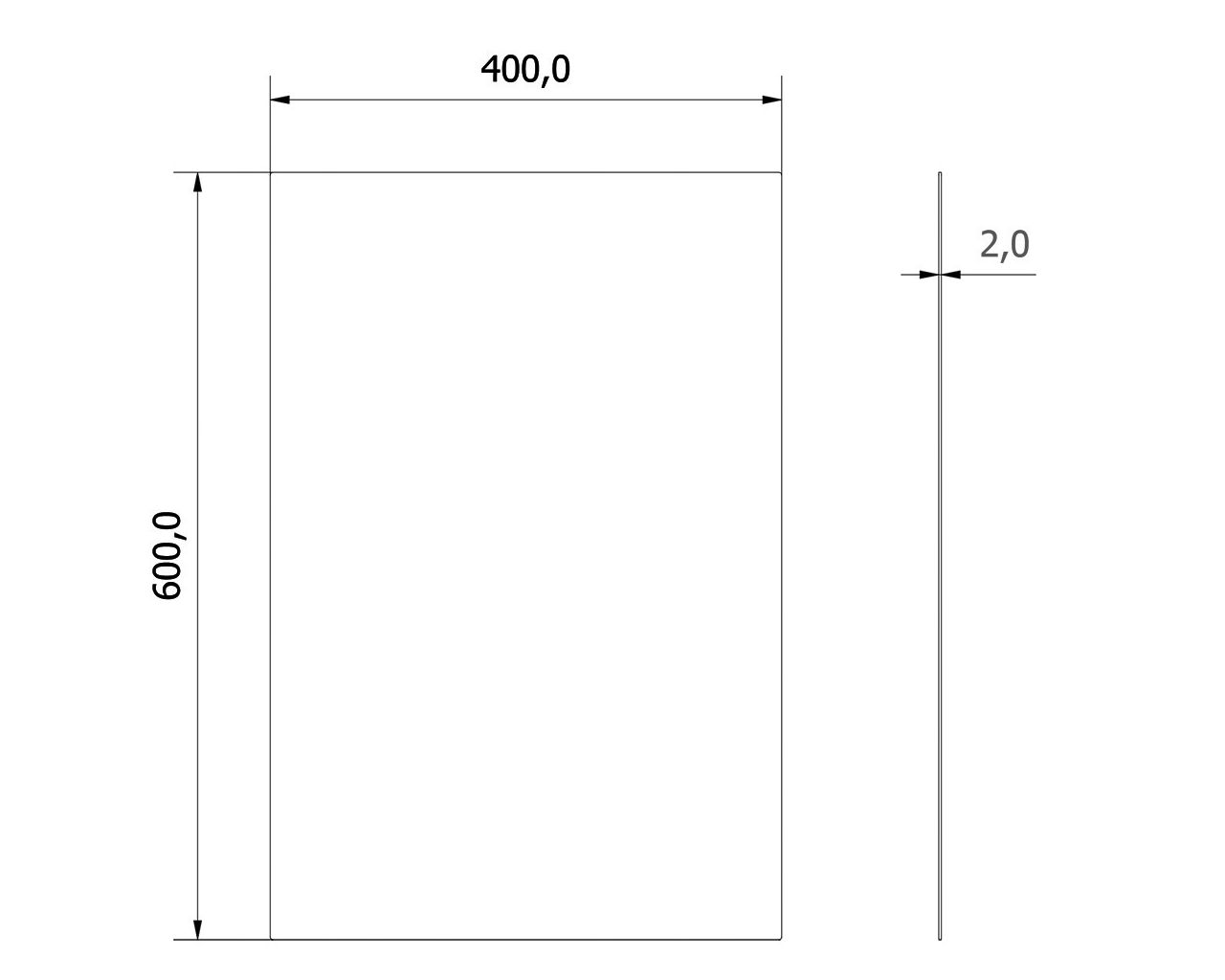 GIP160 Зеркало DRAGON из нержавеющей стали толщиной 2 мм Merida  - Вид №1