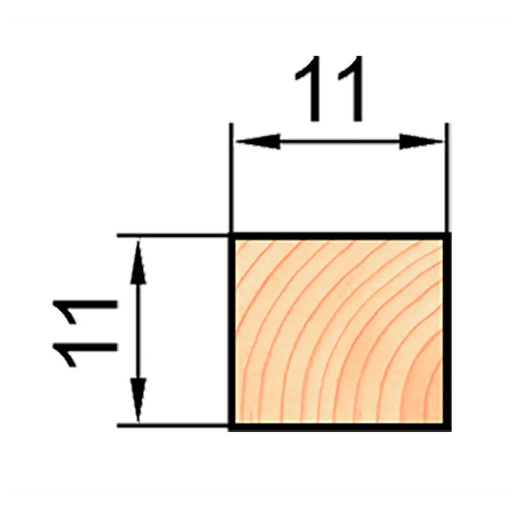 Декоративный брусок АРЕЛАН из сращенной сосны 11×11×2200 мм 81960932 STLM-0015504 - Вид №2