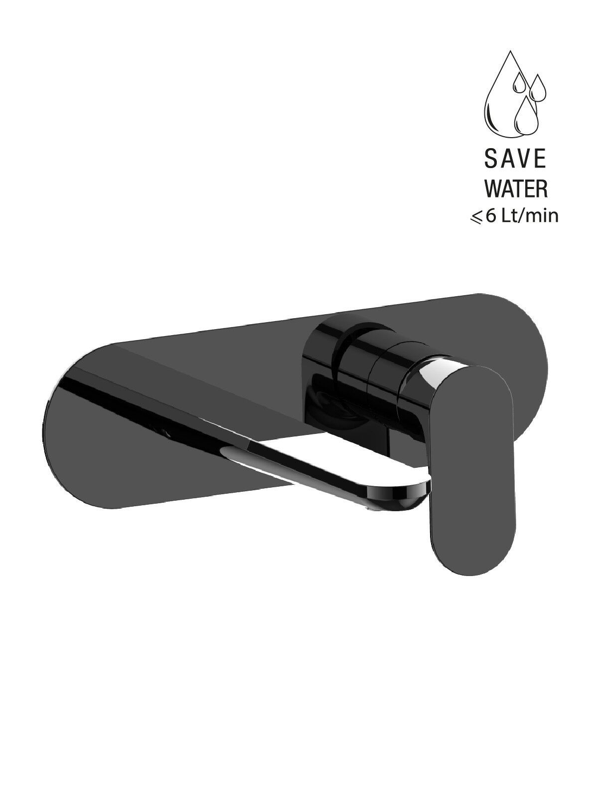 Настенный смеситель для раковины с пластиной без слива Rubinetterie Frattini Lea ARCH-00115506 - Вид №7