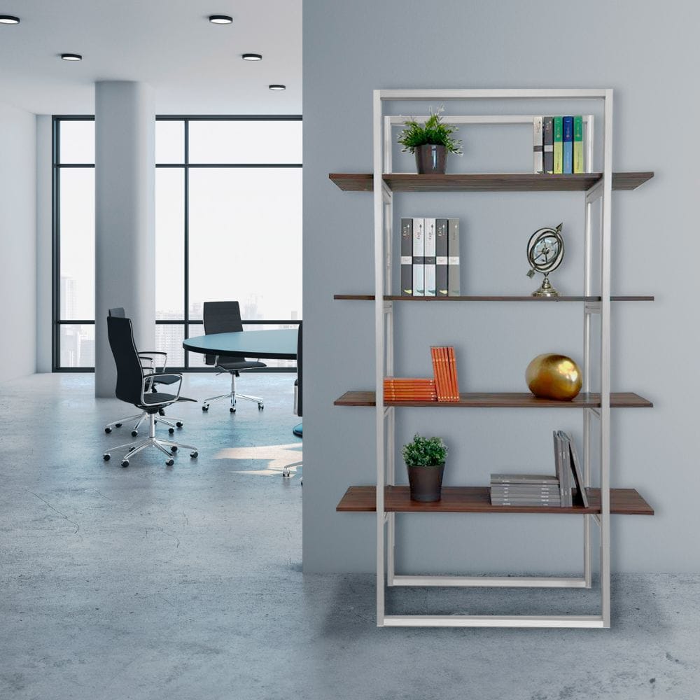 Модульный книжный шкаф из алюминия и дерева STUDIO T Ecodesign ARCH-00061159 - Вид №2