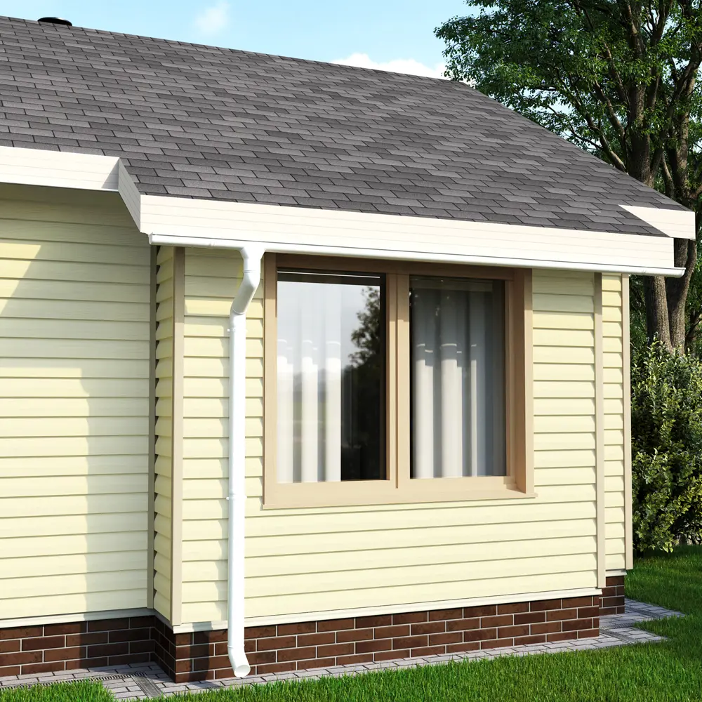 Сайдинг ПВХ брус 2700х203 мм желтый, 0.548 м2 FINEBER STLM-2035249 - Вид №2