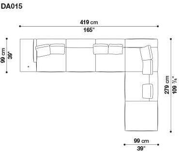 B&B Italia 3-х местный тканевый диван Dock sun-id-1376507 - Вид №94