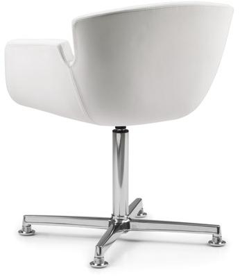 TALIN 4-спицевое кожаное кресло с подлокотниками для залов ожидания Nubia sun-id-1510621 - Вид №1