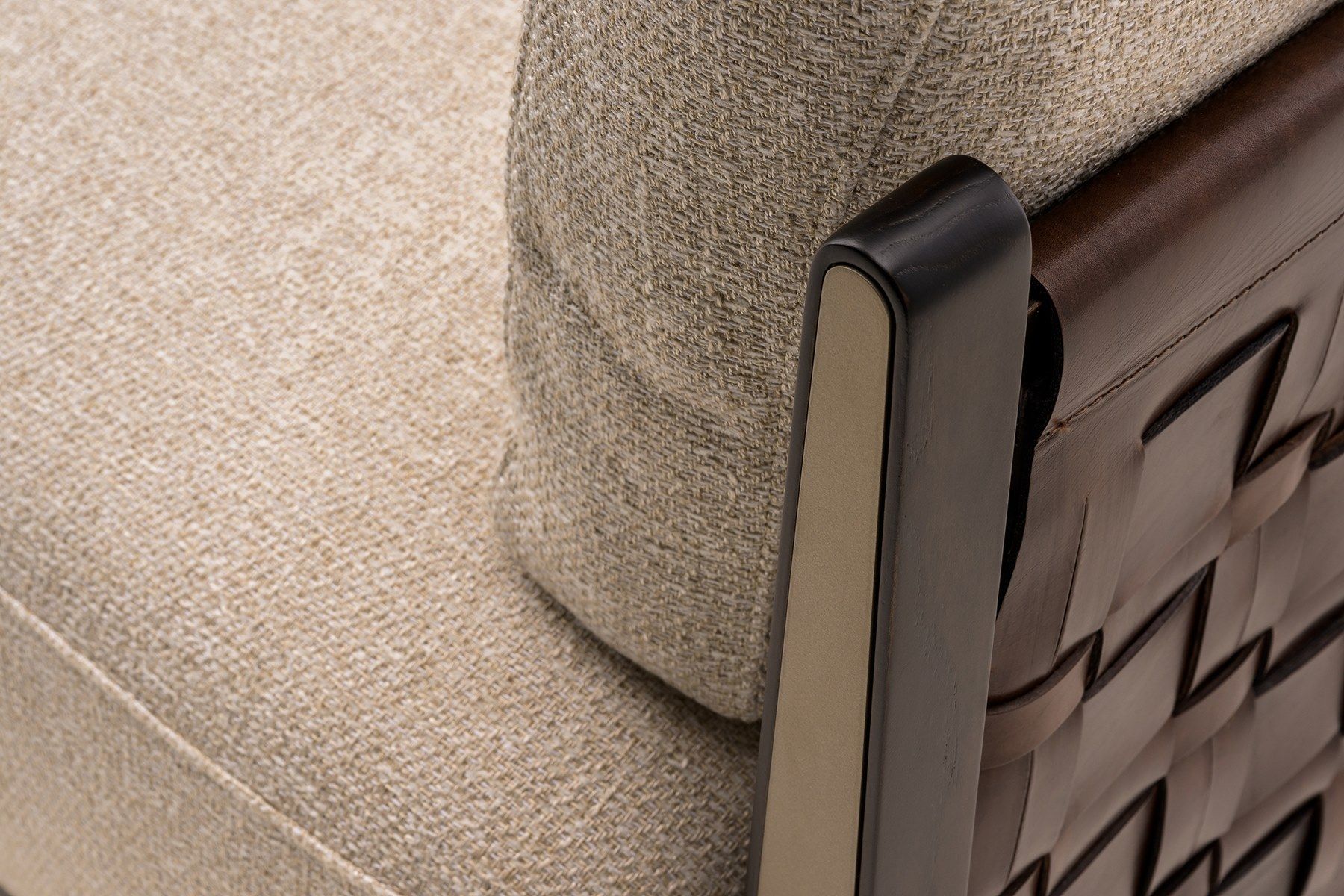 Диван из ткани и эвкалипта Turri Net ARCH-00126668 - Вид №4