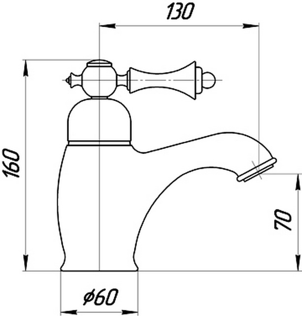 Смеситель MIGLIORE Bomond ML.BMD-9713.DO для раковины - золото  - Вид №1