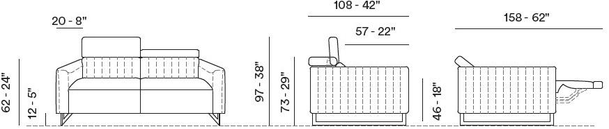 Max Divani 5-местный угловой диван в коже sun-id-1510520 - Вид №7