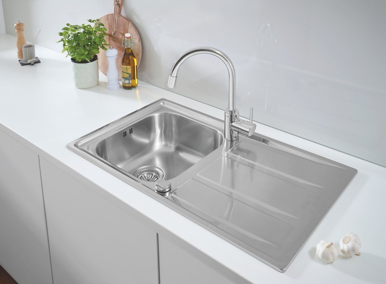 Раковина из нержавеющей стали с одной раковиной Grohe K400 ARCH-00133035 - Вид №6