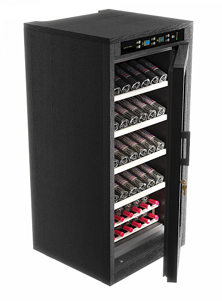 9186659 Винный шкаф Meyvel MV66-WB1-M черный STDN-0018089 - Вид №3