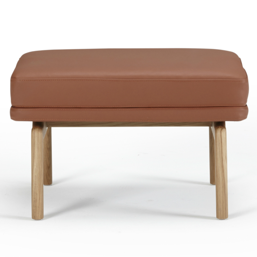 Пуф Egsmark, лакированный дуб, коричневый Kragelund 42000202801 - Вид №1