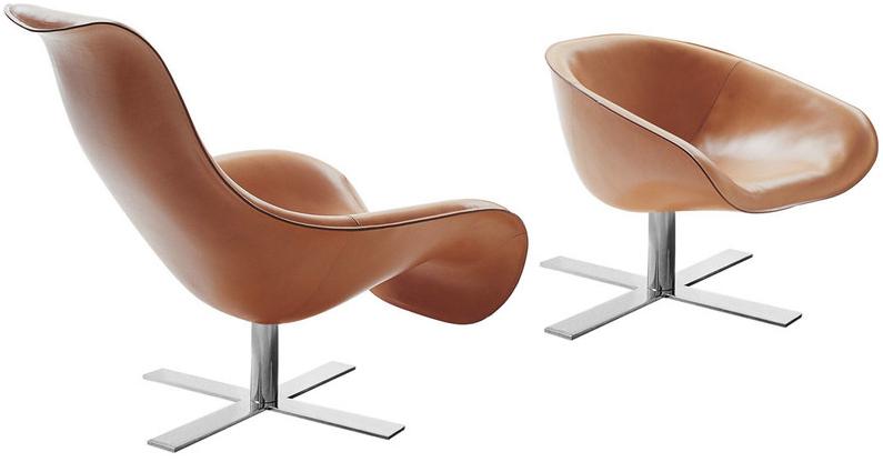 B&B Italia Поворотное кожаное кресло Mart sun-id-1483097 - Вид №5