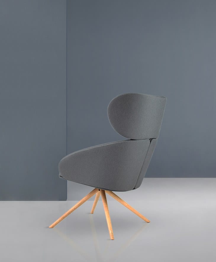 Тканевое кресло с подголовником Mobboli Peach ARCH-00099129 - Вид №3