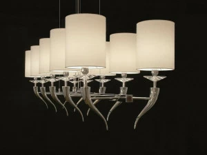 ILFARI Подвесной светильник прямого и отраженного света из металла с кристаллами Loving arms 11624