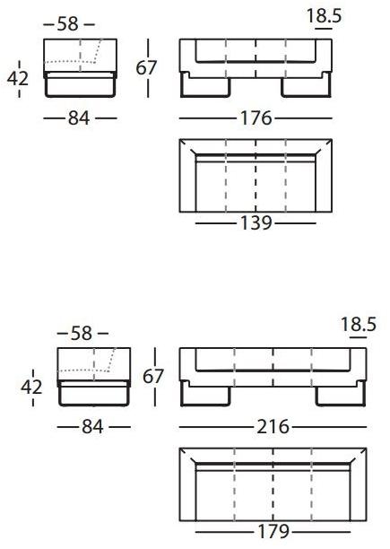 Sancal Диван из ткани Nosso sun-id-1425752 - Вид №2