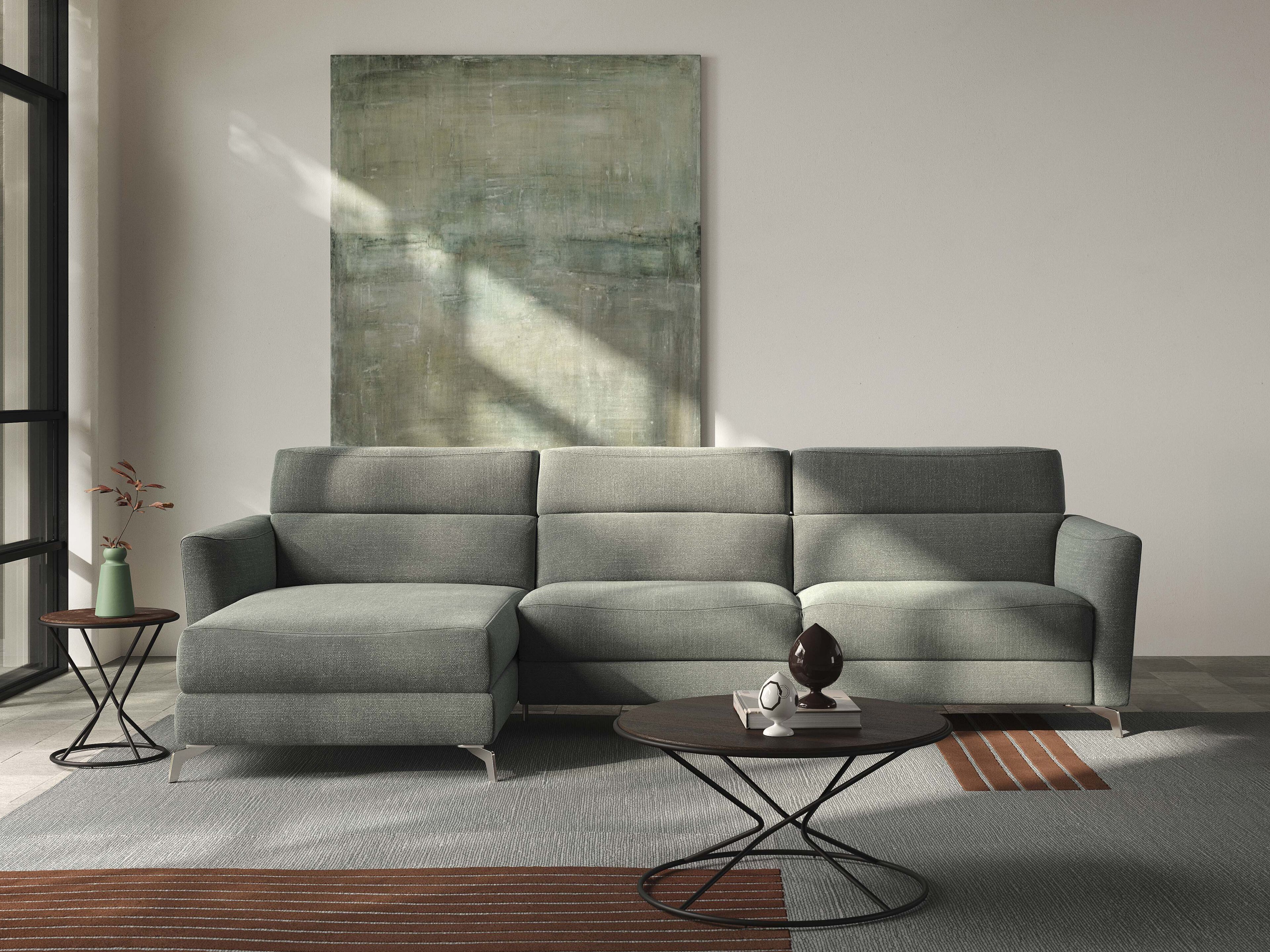 3-местный тканевый диван с полуостровом Natuzzi Italia Стэн ARCH-00079715 - Вид №3