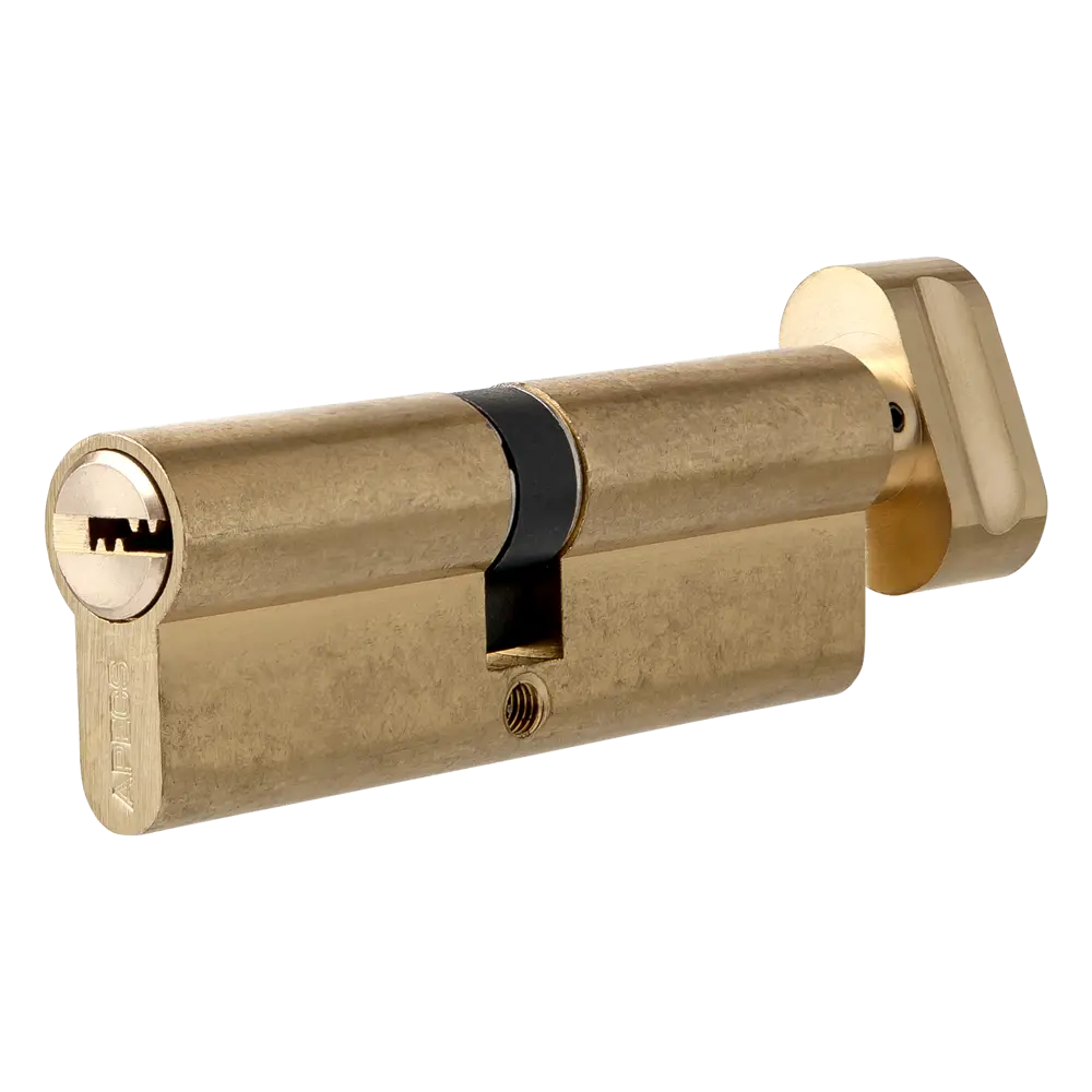 Цилиндр Apecs SM-70, 35х35 мм, ключ/вертушка, цвет золотой 82594810 STLM-2009126
