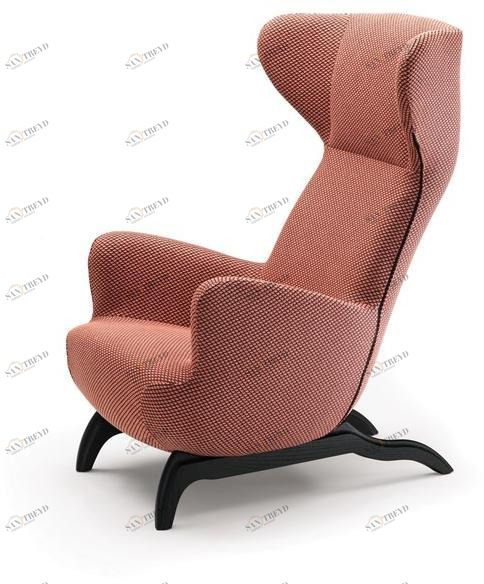 Zanotta Кресло Bergere с обивкой из ткани или кожи Carlo mollino cm 2020 sun-id-1398748