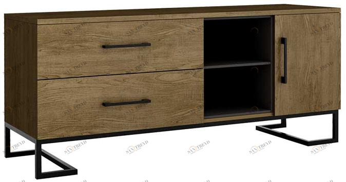 52316 Приставка Loft Дуб табак/Графит R-HOME 4003602H_Табак