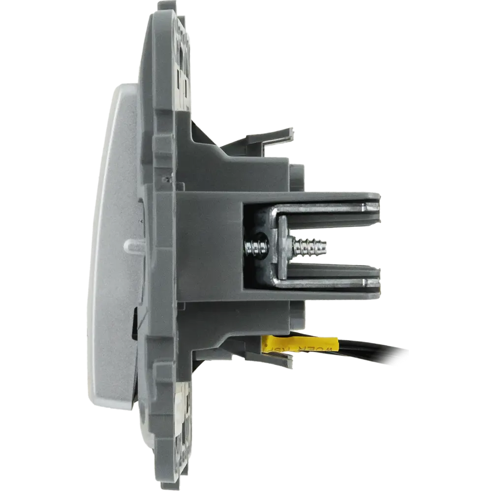 Legrand Etika — выключатель двухклавишный с подсветкой, алюминиевый 82496547 STLM-0028721 - Вид №4