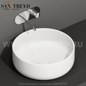 430201 Накладная раковина на столешницу  круглая Kerasan Nolita