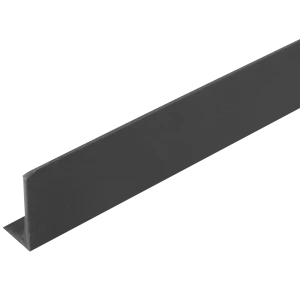 Уголок ПВХ 20x10x1.5x1000 мм цвет черный 10893287 STLM-2056692