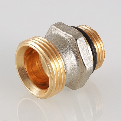 VTr.580.NEI.040E Ниппель для коллекторного блока, под расходомер Valtec 1/2 х 3/4", "евроконус"  - Вид №15