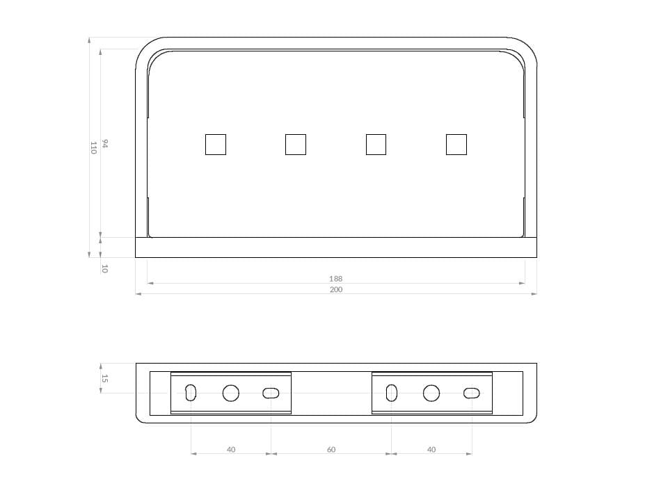 Латунная настенная мыльница для душа OMNIRES Лугано ARCH-00081520 - Вид №2