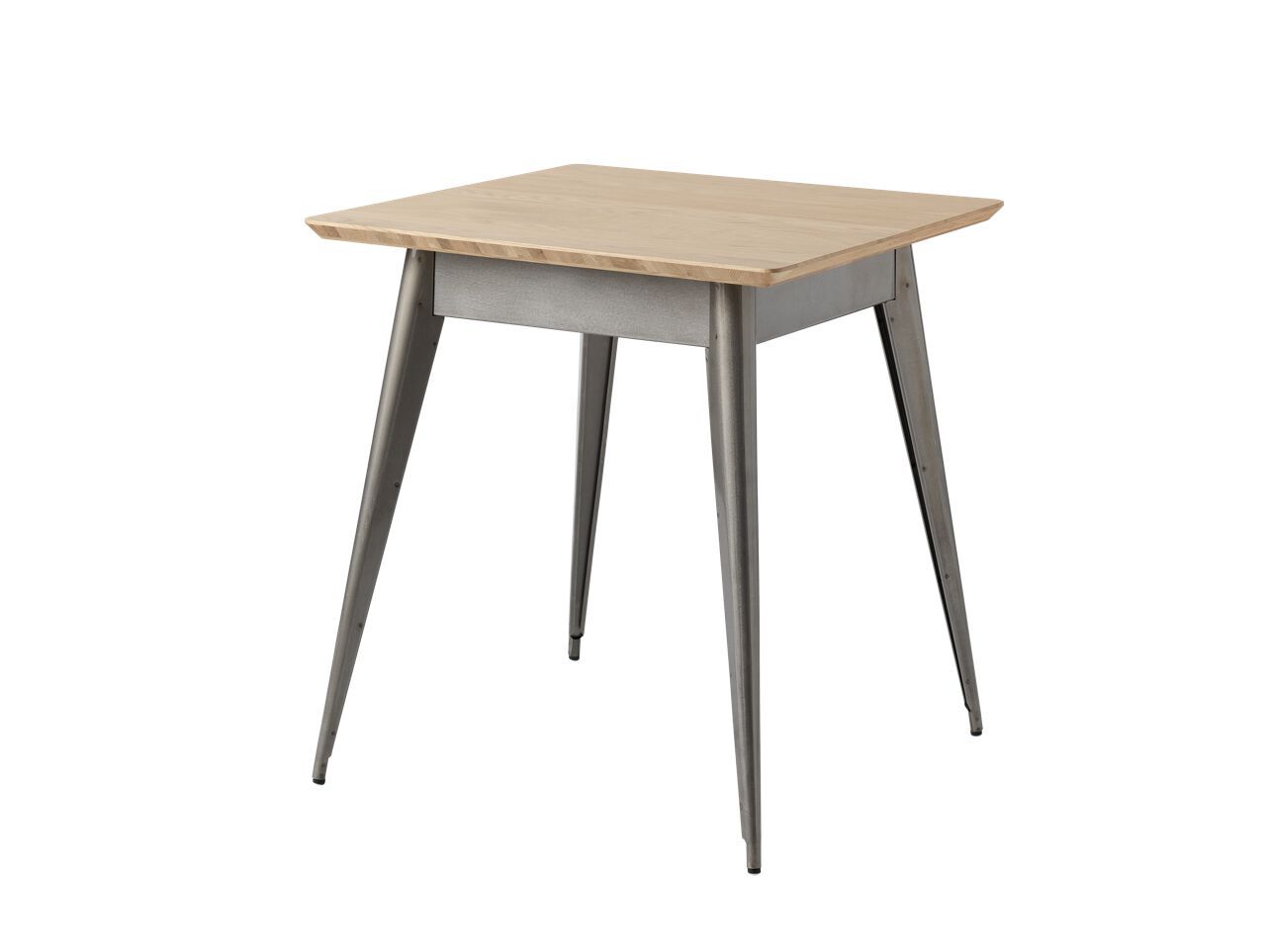 Стальной и деревянный квадратный обеденный стол Tolix T55 / 56 ARCH-00045394 - Вид №3