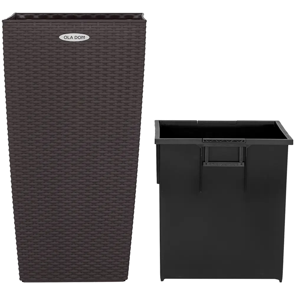 Кашпо для цветов Ola Dom Rattan 31 л коричневый Santreyd STLM-2154004 - Вид №3