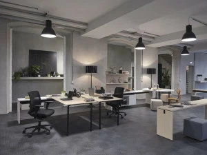 Citterio Несколько рабочих станций со встроенной полкой Bridge