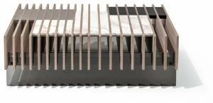 Giorgetti Квадратный журнальный столик из ясеня